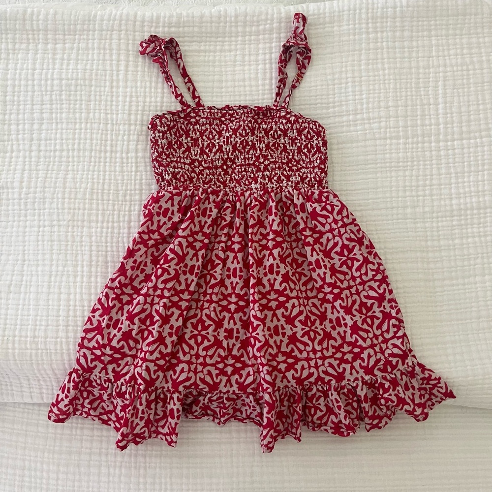 Charming Red and White Girls Vineyard Vines Dress